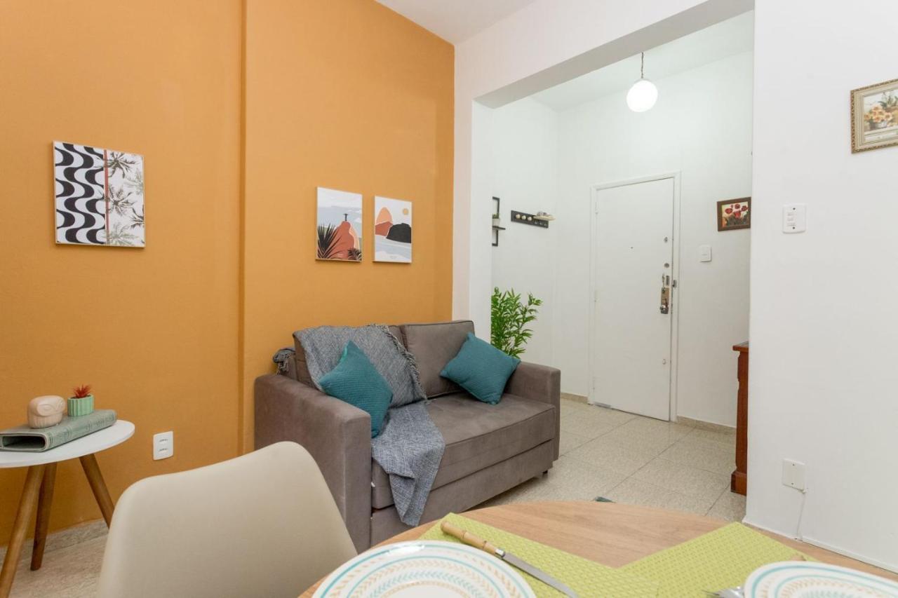Conforto E Relax, Caminhando Para A Praia De Copacabana, Quarto E Sala, Completo, Com Wi Fi, Cozinha, Ar Condicionado Rio de Janeiro Bagian luar foto